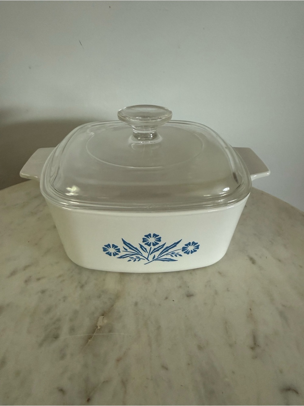 Corning Ware corn flower 1-1/2 qt with PYREX A7G lid A-1 1/2-B